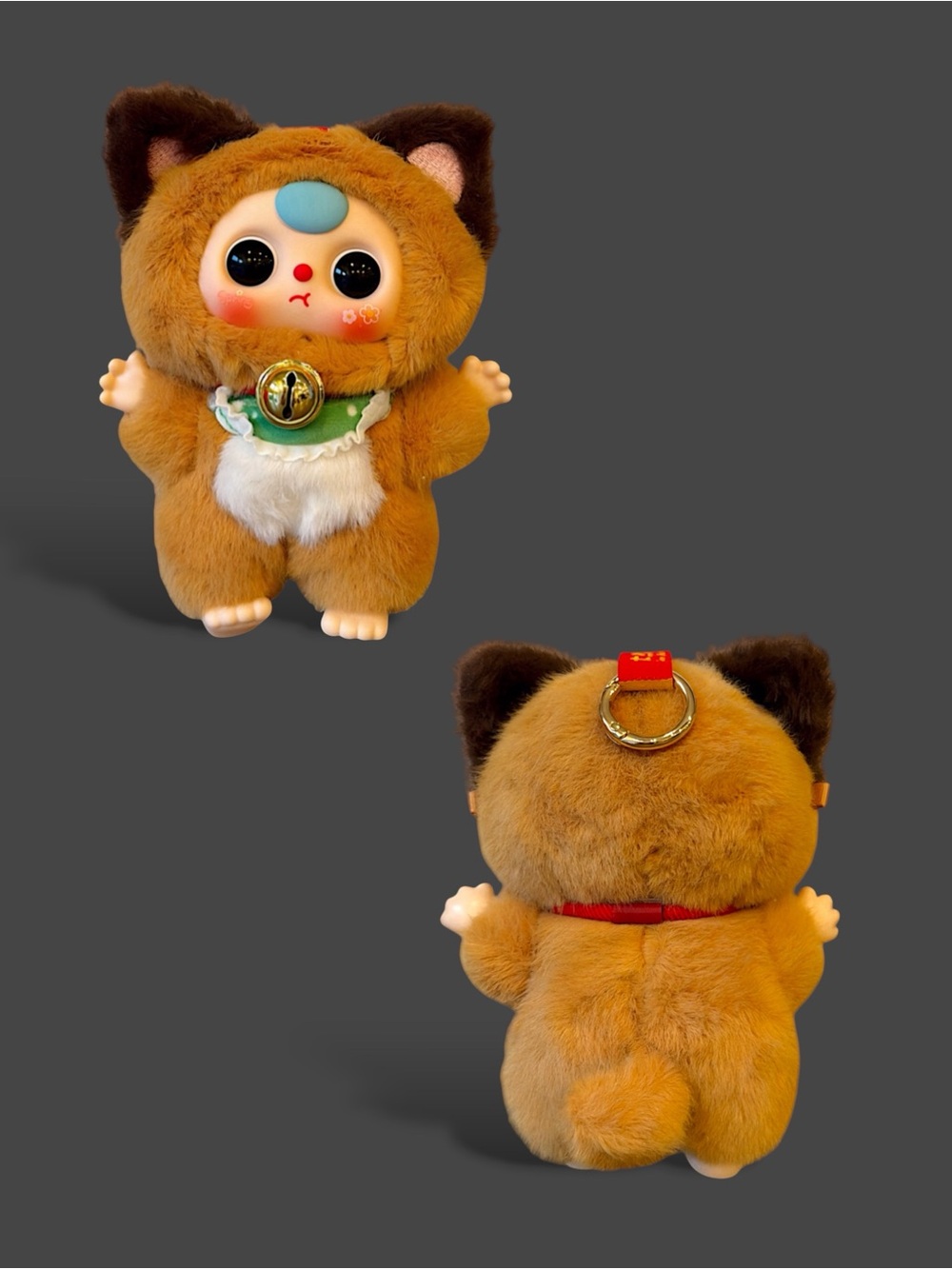 Baby Three Billionaire Cat Plush Pendant